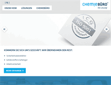 Tablet Screenshot of chemiebuero.de